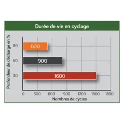 Online Energie Mobile EM Batterie AGM plomb carbone 165 Ah