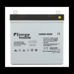 Discount Energie Mobile EM Batterie AGM plomb carbone 70Ah