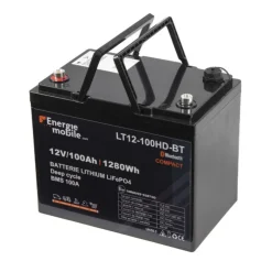 Outlet Energie Mobile EM Batterie Lithium LT 12-100 Ah HD-BT - 1280 Wh