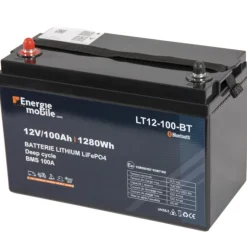 Sale Energie Mobile EM Batterie Lithium LT 12-100 BT 12 V | 1280 Wh
