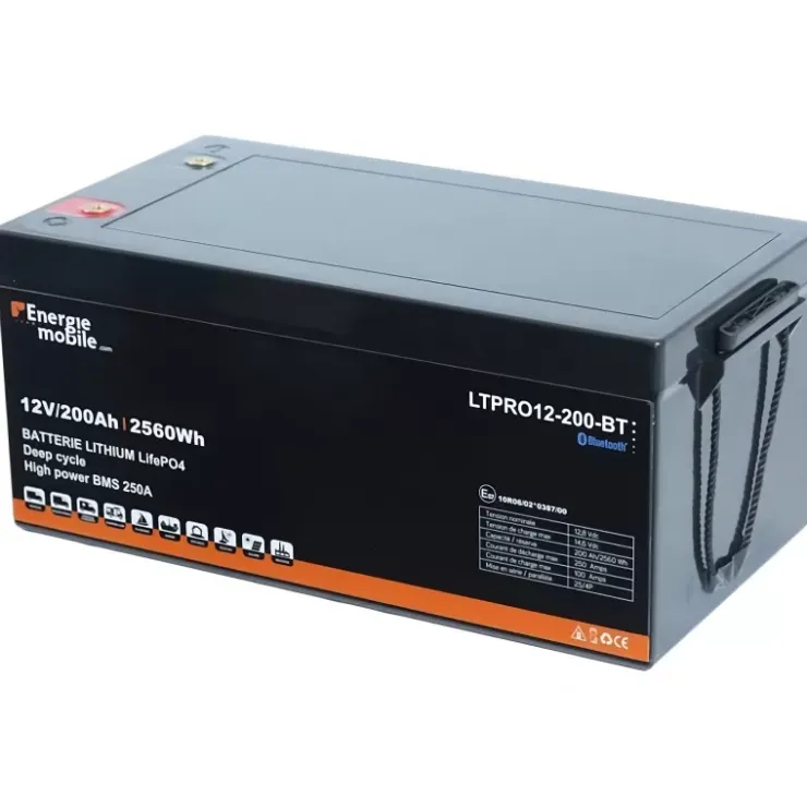 Online Energie Mobile EM Batterie Lithium LTPRO 12-200 Ah BT | 2560 Wh