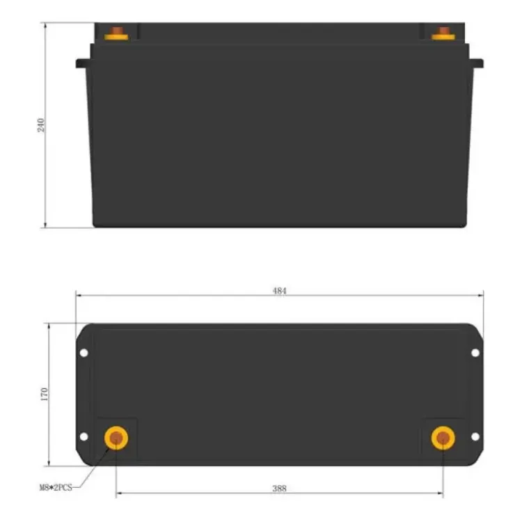 Energie Mobile EM Batterie Lithium LTPRO 12-150 Ah BT - 1920 Wh