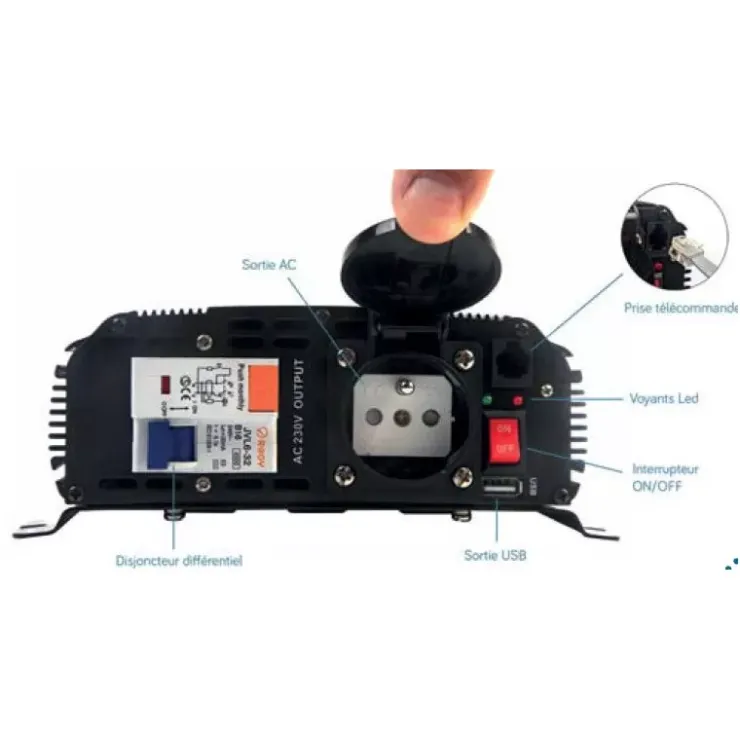 Hot Energie Mobile EM Convertisseur PSW24-1600DIF