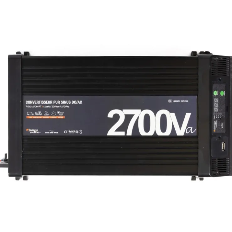 Discount Energie Mobile EM Convertisseur sinusoïdal DC-AC | PS RT-V2 | 2700 Va
