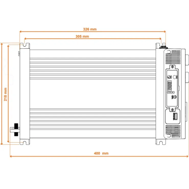 Discount Energie Mobile EM Convertisseur sinusoïdal DC-AC | PS RT-V2 | 2700 Va