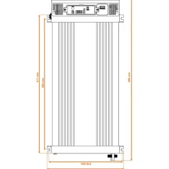 Online Energie Mobile EM Convertisseur sinusoïdal DC-AC | PS RT | 12 V | 4000 W