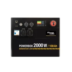 Discount Energie Mobile EM Générateur lithium 230V POWERBOX | 2000 W / 100 Ah
