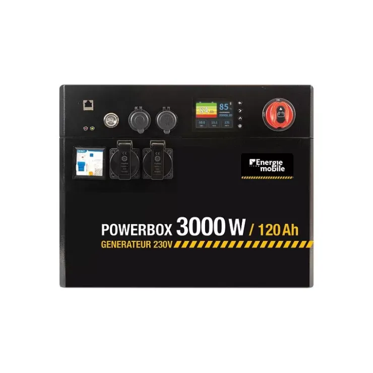 Best Energie Mobile EM Générateur lithium 230V POWERBOX | 3000 W / 120 Ah