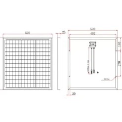 Clearance Energie Mobile EM Kit solaire CC 50-A PERC MPPT
