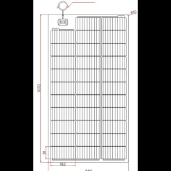 Outlet Energie Mobile EM Kit solaire CC A-Flex 120 W MPPT