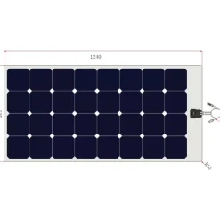 Online Energie Mobile - Victron Energy EM Kit solaire Marine Flex 140 W | VICTRON régulateur MPPT 75/10