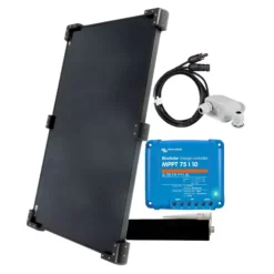 Best Energie Mobile - Victron Energy EM Kit solaire PERC noir 105 W long - VICTRON Bluesolar MPPT 75/10