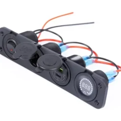 New Energie Mobile EM Mini tableau L 12V + USB/C + Voltmètre Pro DC