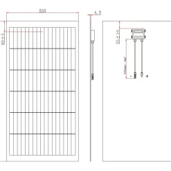 Energie Mobile EM Panneau Solaire PERC 110 W sans cadre