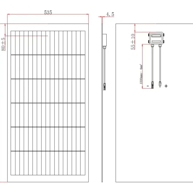 Energie Mobile EM Panneau Solaire PERC 110 W sans cadre
