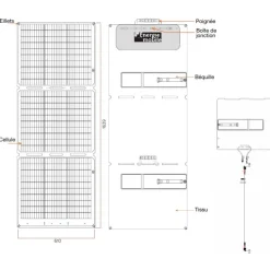 Online Energie Mobile EM Panneau solaire pliable BFX-157