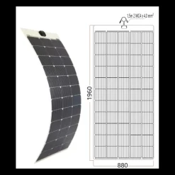 Best Energie Mobile EM Panneau solaire souple PERC 350 W