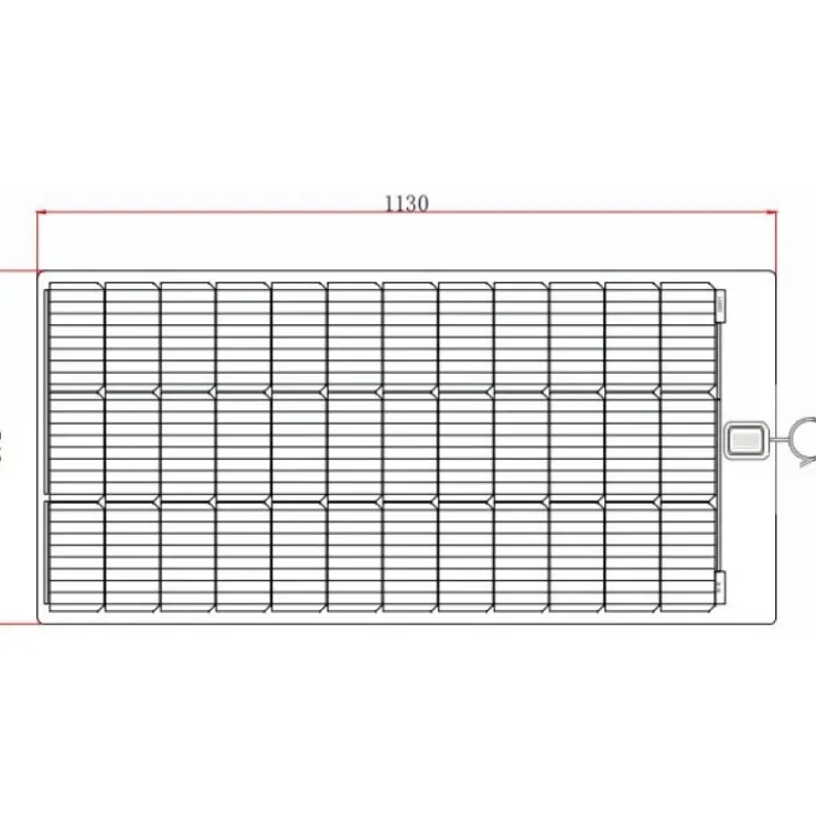 Online Energie Mobile EM Panneau solaire souple PERC Flex 115 W Noir