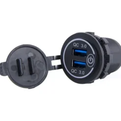 Clearance Energie Mobile EM Prise double USB 3.0 12V DC avec inter