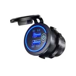 Clearance Energie Mobile EM Prise double USB 3.0 12V DC avec inter
