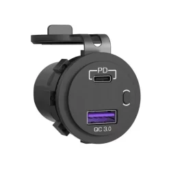 Online Energie Mobile EM Prise double USB-A et USB-C 12V avec inter