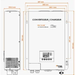 New Energie Mobile EM PSC12-4300DIF | Convertisseur Chargeur 120A