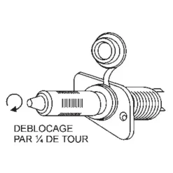 Euromarine Fiche mâle + prise femelle allume-cigare 12V