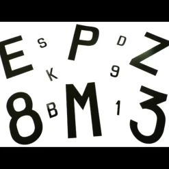 Hot Euromarine Lettre adhésive 120 mm | noire