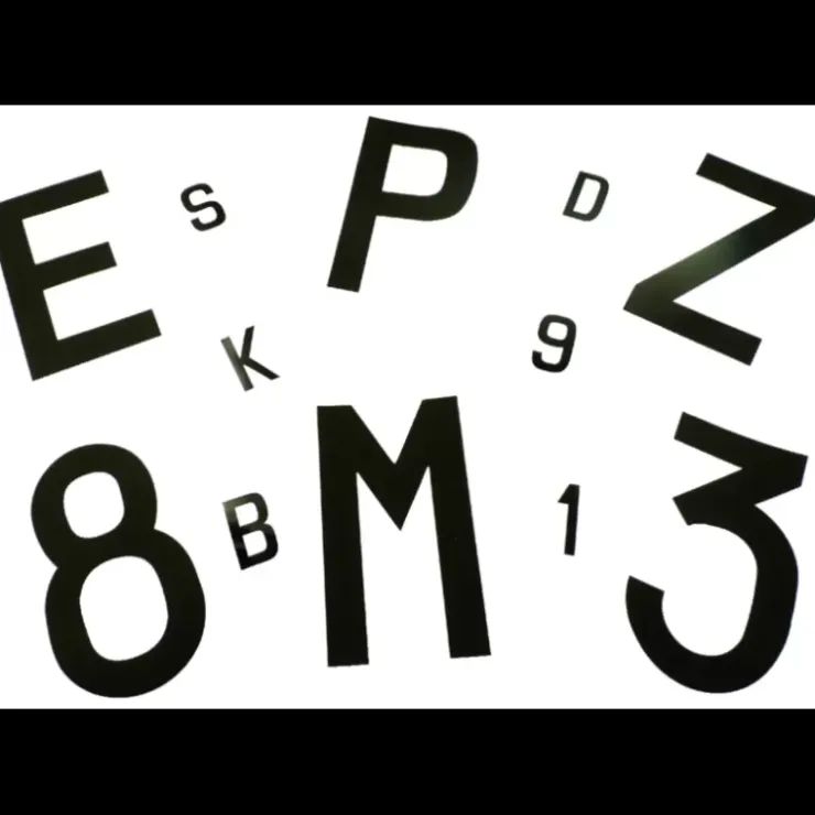 Euromarine Lettre adhésive 40 mm | noire