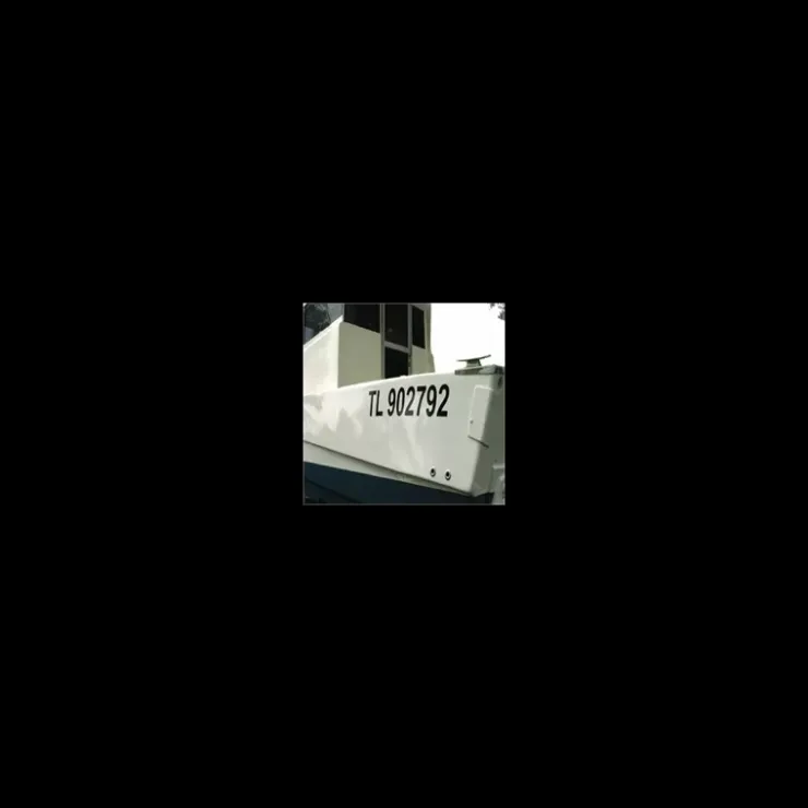 Euromarine Lettre adhésive 40 mm | noire