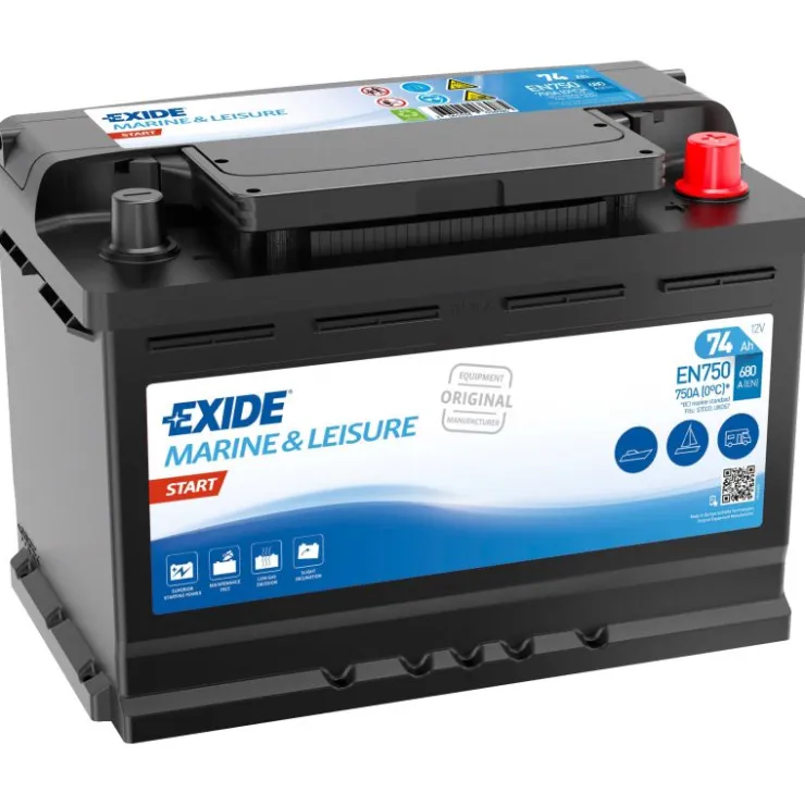Hot EXIDE Batterie Start EN750 | 74 Ah