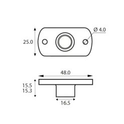 Outlet Fastmount Clip femelle PC-SF1 | Standard Range