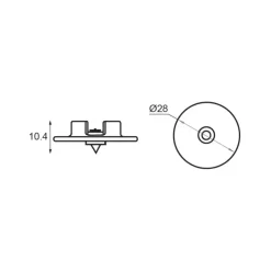 Outlet Fastmount Insert de centrage VL-CP3 | Very Low Profile