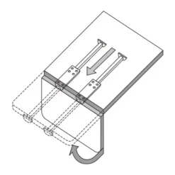 Clearance Fawo Tirette de table | 400 mm