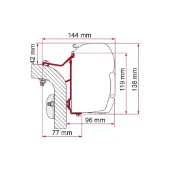 Outlet Fiamma Adaptateur F45 F70 | Hymer Van / B2