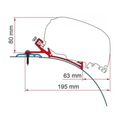 Clearance Fiamma Adaptateur F80 S pour LAIKA Kreos 21