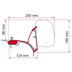 Outlet Fiamma Adaptateur F45s | VW T5 T6 sans rail C
