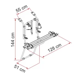 Clearance Fiamma Carry-Bike Trafic D - Double porte