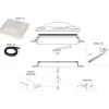 Fiamma Extension Vent 40x40 White / Fumé / Crystal