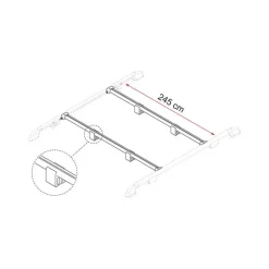 Clearance Fiamma Fixing-Bar Rail
