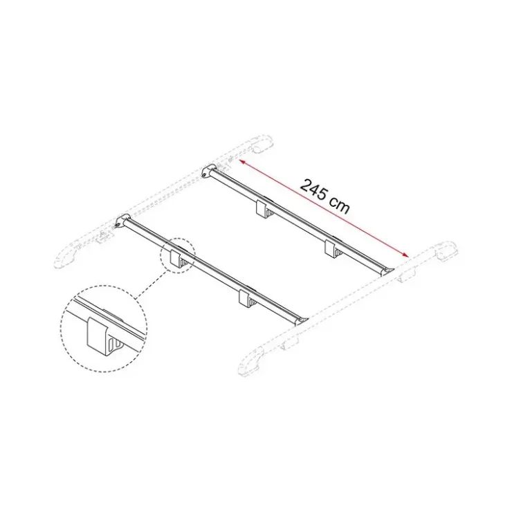Clearance Fiamma Fixing-Bar Rail