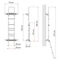 New Fiamma Kit Bars échelle Deluxe | Transit 4