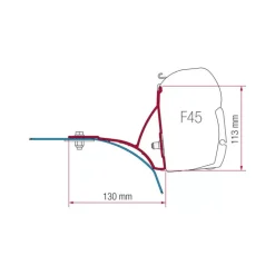 Discount Fiamma Kit F45 Ducato avec galerie