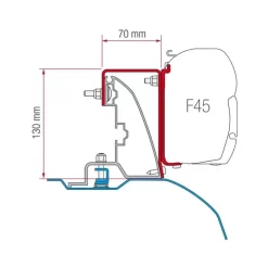 Discount Fiamma Kit F45 Ducato Roof Rail Alu-Line Style