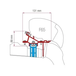Discount Fiamma Kit F65 S pour VW Crafter avec galerie
