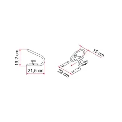 New Fiamma Moto Wheel Chock Rear
