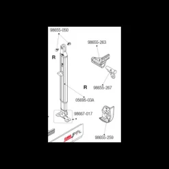 Fiamma Pièce détachée F45 TI L | Articulation pied droit