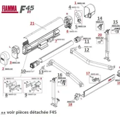 Hot Fiamma Pièces détachées F45 Ti