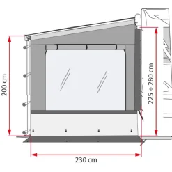 Hot Fiamma Side W Pro Shade F45 / F80s