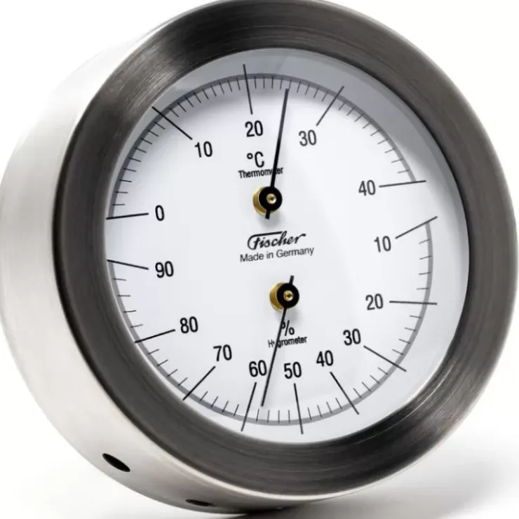 Hot Fischer Thermo-hygro 103 mm inox 1512TH
